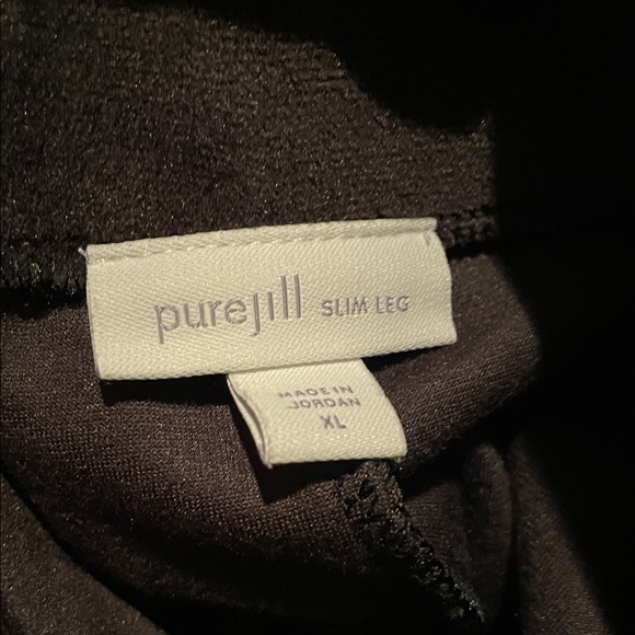 Pure Jill Slim Leg velour pants; sz XL; very good condition - Picture 2 of 3